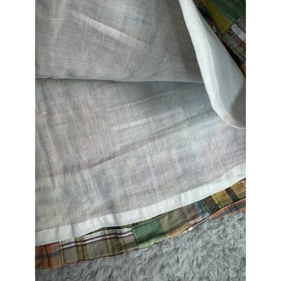Castaway Nantucket Ali Womens Skirt Sz 0 Patchwork Madras Cotton Petite Classy - Picture 6 of 9